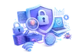 3d illustration showing IT & Security Operations
