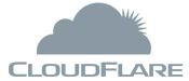 Cloud flare logo in grayscale