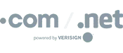.com.net logo in grayscale