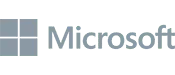 Microsoft logo in grayscale