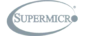 Supermicro logo in grayscale
