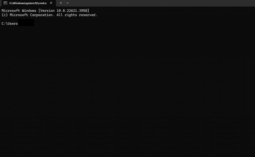 Command Prompt in Windows
