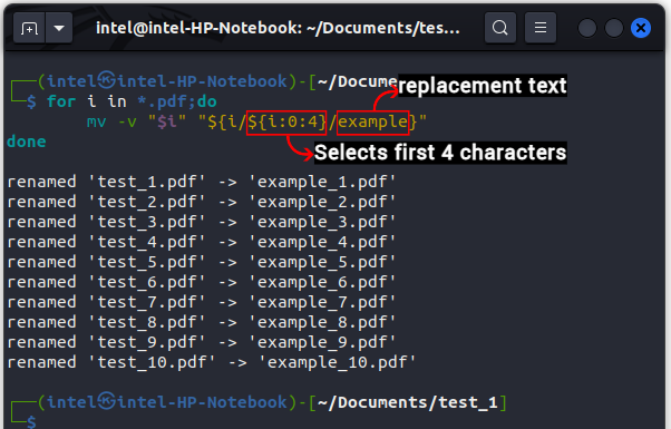 Rename Multiple Files using the mv Command