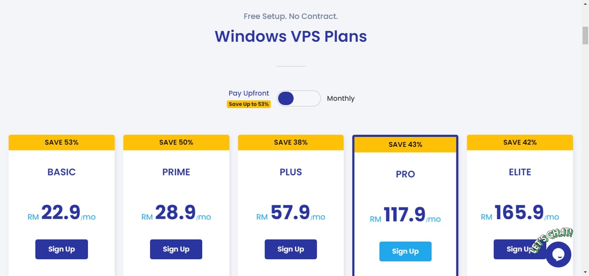 VPS Malaysia Window VPS Plans